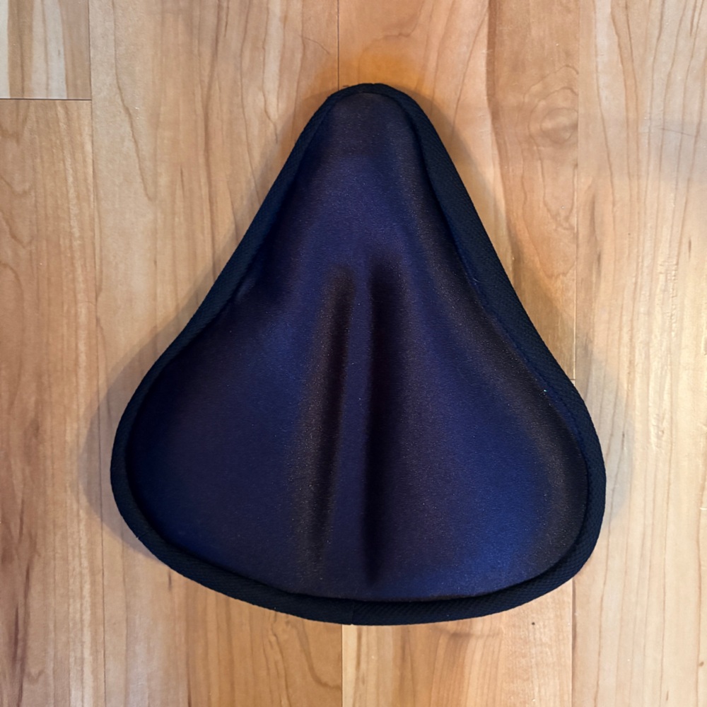 Black Bicycle Seat Cover Gel Padding
